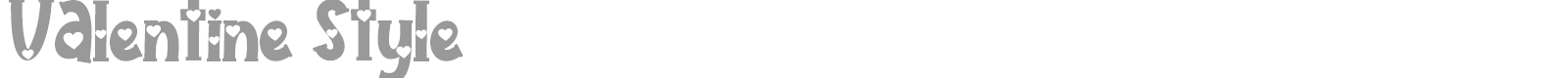 Valentine Style font preview